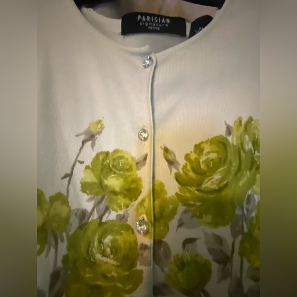 Vintage Parisian Signature Cardigan- Size M (Petite) - Picture 5 of 6